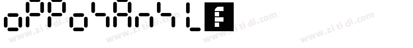 opposans L字体字体转换